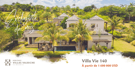 villa vie, villa 140 , heritage villas valriche, villa with pool, villa avec piscine, mauritius