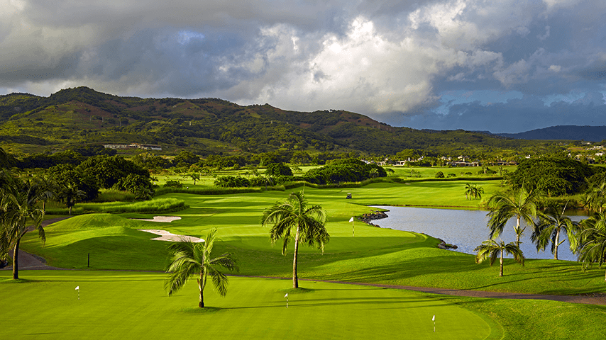 terrain de golf, heritage golf club, villas de luxe, golf mauritius, best golf course