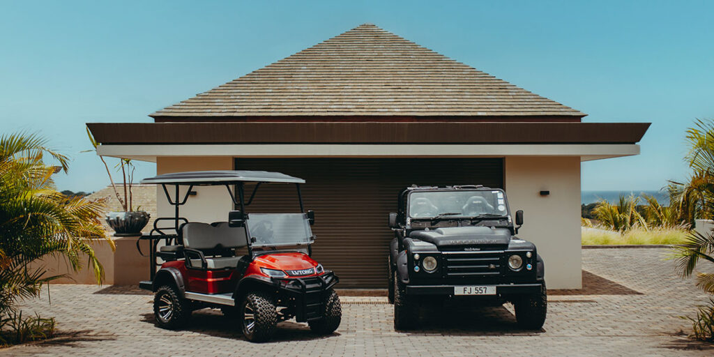 Vehicules devant les villas Heritage Villas Variche